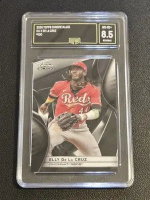 2025 Topps Chrome Black #100 Elly De La Cruz GMA 8.5 - Baseball Card Single