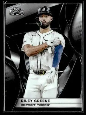 2025 Topps Chrome Black #108 Riley Greene - Baseball Card Single
