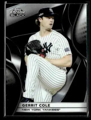2025 Topps Chrome Black #126 Gerrit Cole - Baseball Card Single