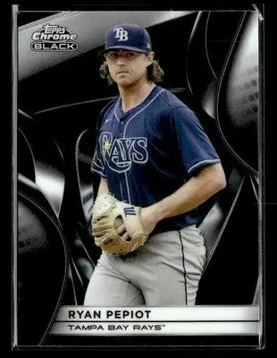 2025 Topps Chrome Black #143 Ryan Pepiot - Baseball Card Single