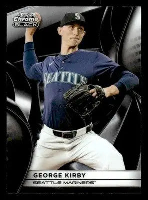 2025 Topps Chrome Black #17 George Kirby - Baseball Card Single