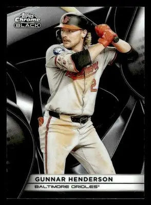 2025 Topps Chrome Black #3 Gunnar Henderson - Baseball Card Single