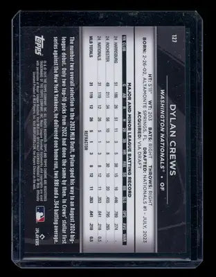 2025 Topps Chrome Black Dylan Crews #127 RC 068/199 Baseball - Baseball Card Single