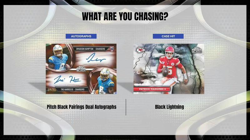 2025 Topps Chrome Black Football Hobby Box | Columbia Sports Cards - Sports Card Hobby Boxes