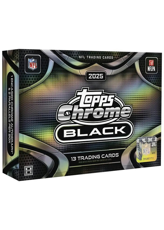 2025 Topps Chrome Black Football Hobby Box | Columbia Sports Cards - Football Card Box