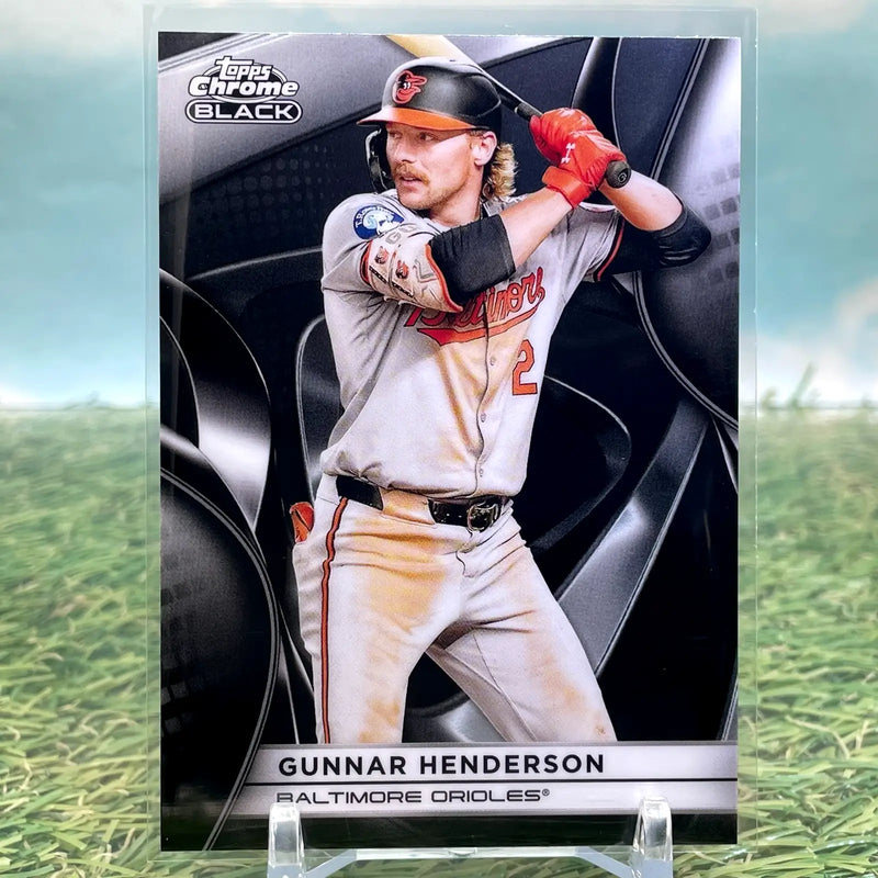 2025 Topps Chrome Black Gunnar Henderson #3 Orioles - Baseball Card Single