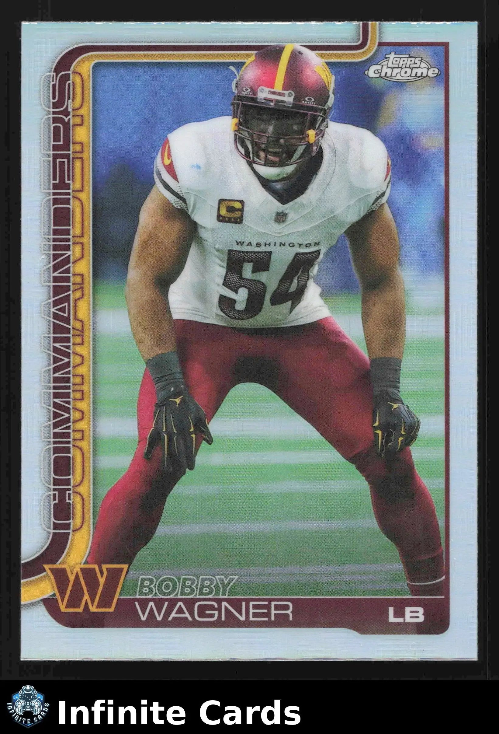 2025 Topps Chrome BOBBY WAGNER #299 Refractor Washington Commanders - Football Card Single