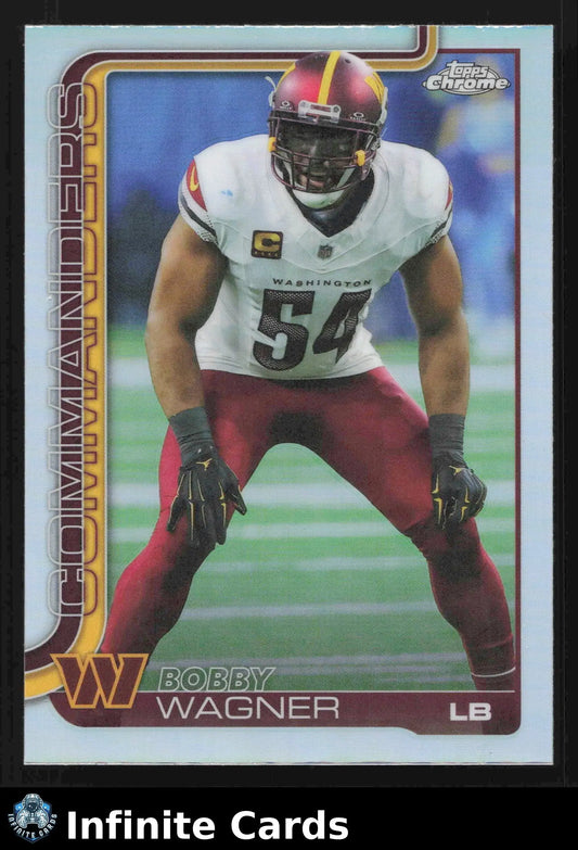 2025 Topps Chrome BOBBY WAGNER #299 Refractor Washington Commanders - Football Card Single