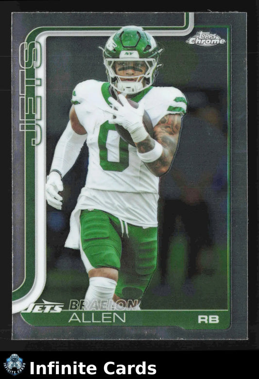 2025 Topps Chrome BRAELON ALLEN #240 New York Jets RC - Football Card Single