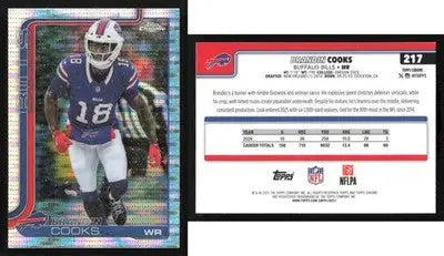 2025 Topps Chrome BRANDIN COOKS Prism Refractor #217 Buffalo Bills - Football Card Single