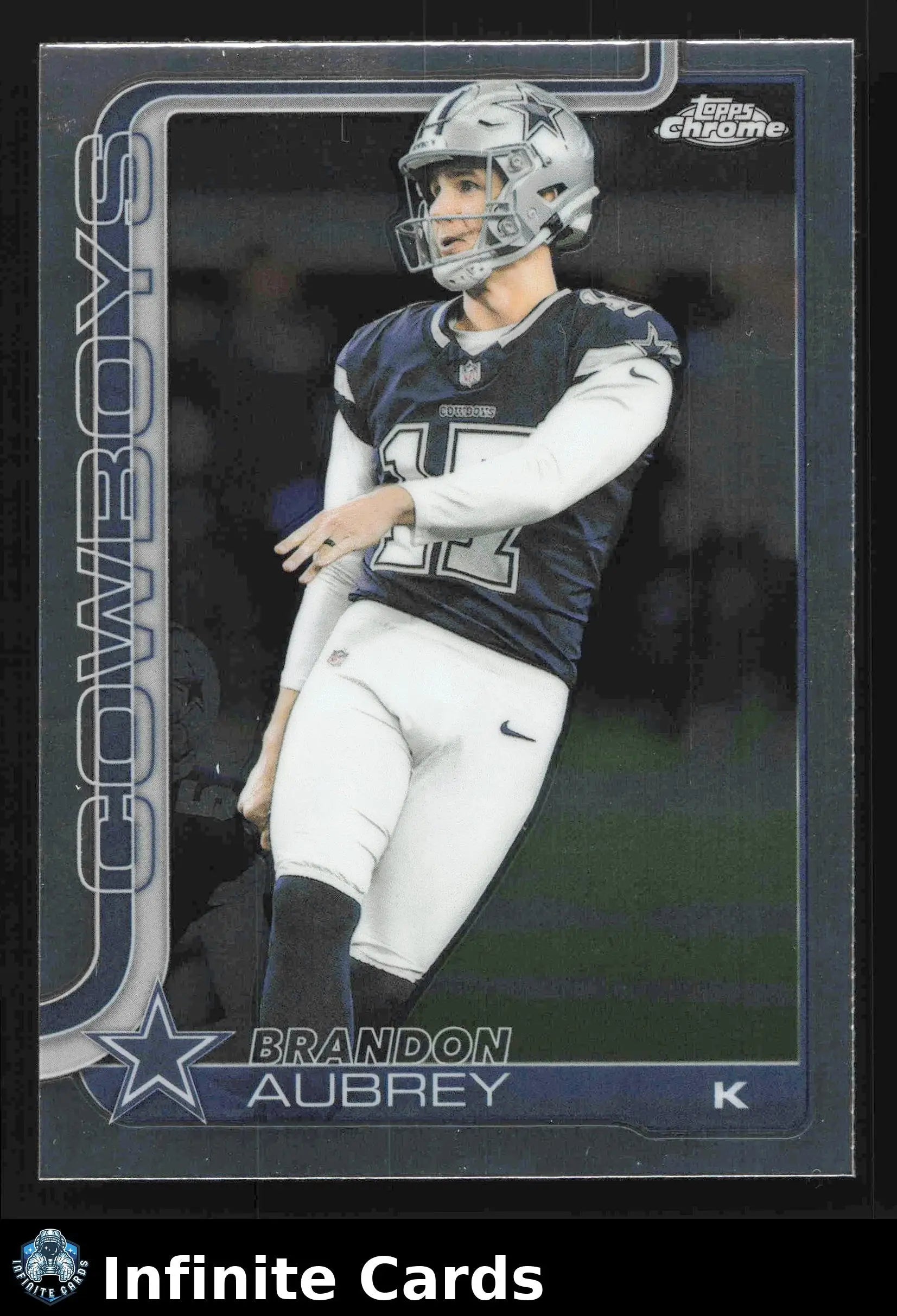 2025 Topps Chrome BRANDON AUBREY #81 Dallas Cowboys - Football Card Single