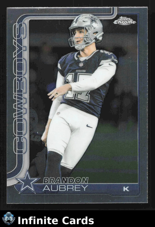 2025 Topps Chrome BRANDON AUBREY #81 Dallas Cowboys - Football Card Single