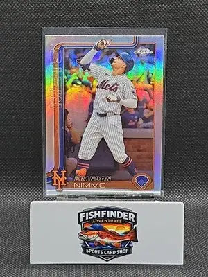 2025 Topps Chrome - Brandon Nimmo #280 Refractor - Baseball Card Single