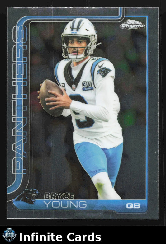 2025 Topps Chrome BRYCE YOUNG #40 Carolina Panthers - Football Card Single