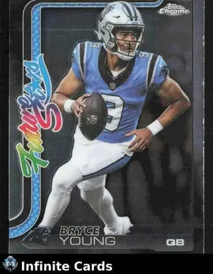 2025 Topps Chrome BRYCE YOUNG #FS-17 Future Stars Chrome Carolina Panthers - Football Card Single