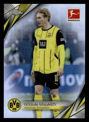 2025 Topps Chrome Bundesliga #24 Julian Brandt Refractor - Soccer Card Single