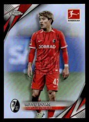 2025 Topps Chrome Bundesliga #40 Ritsu Doan Refractor - Soccer Card Single