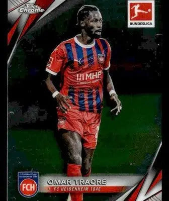 2025 Topps Chrome Bundesliga #42 Omar Traore - Soccer Card Single