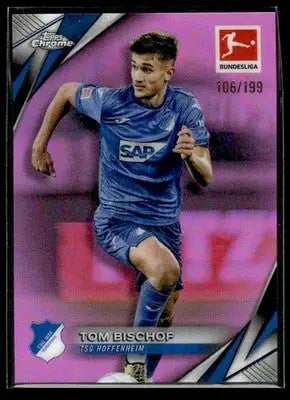 2025 Topps Chrome Bundesliga #49 Tom Bischof Pink Refractor #/199 - Soccer Card Single