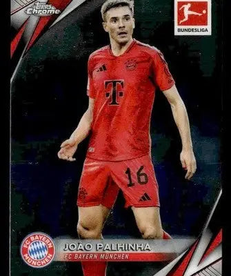 2025 Topps Chrome Bundesliga #80 Joao Palhinha - Soccer Card Single