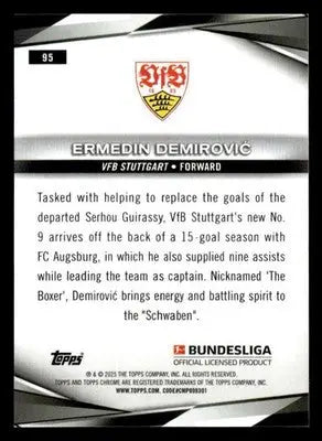 2025 Topps Chrome Bundesliga #95 Ermedin Demirovic - Soccer Card Single