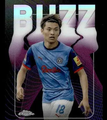 2025 Topps Chrome Bundesliga #BU-1 Shuto Machino Buzz - Soccer Card Single