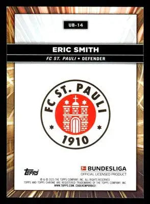 2025 Topps Chrome Bundesliga #UB-14 Eric Smith Ultrabeam