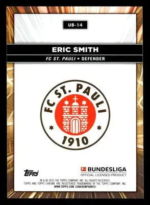 2025 Topps Chrome Bundesliga #UB-14 Eric Smith Ultrabeam