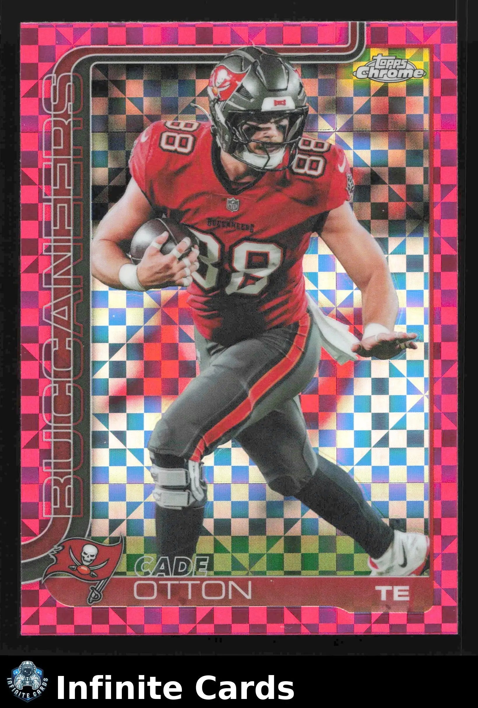 2025 Topps Chrome CADE OTTON #284 Hot Pink X-Fractor Tampa Bay Buccaneers - Football Card Single