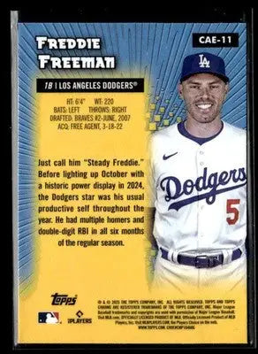2025 Topps Chrome #CAE-11 Freddie Freeman Chrome All-Etch - Baseball Card Single
