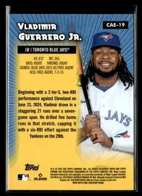 2025 Topps Chrome #CAE-19 Vladimir Guerrero Jr. Chrome All-Etch - Baseball Card Single