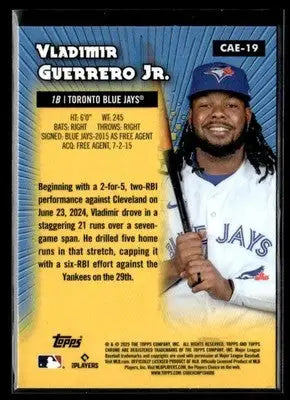 2025 Topps Chrome #CAE-19 Vladimir Guerrero Jr. Chrome All-Etch - Baseball Card Single