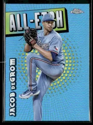 2025 Topps Chrome #CAE-5 Jacob deGrom Chrome All-Etch - Baseball Card Single