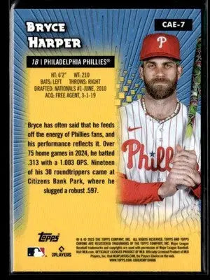 2025 Topps Chrome #CAE-7 Bryce Harper Chrome All-Etch - Baseball Card Single