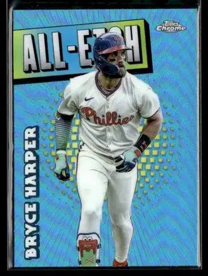 2025 Topps Chrome #CAE-7 Bryce Harper Chrome All-Etch - Baseball Card Single