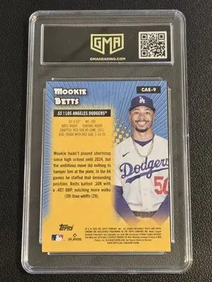 2025 Topps Chrome #CAE-9 Mookie Betts Chrome All-Etch GMA 10 - Baseball Card Single
