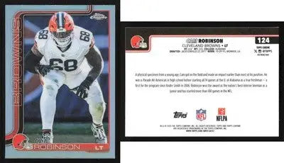 2025 Topps Chrome CAM ROBINSON #124 Refractor Cleveland Browns - Football Card Single