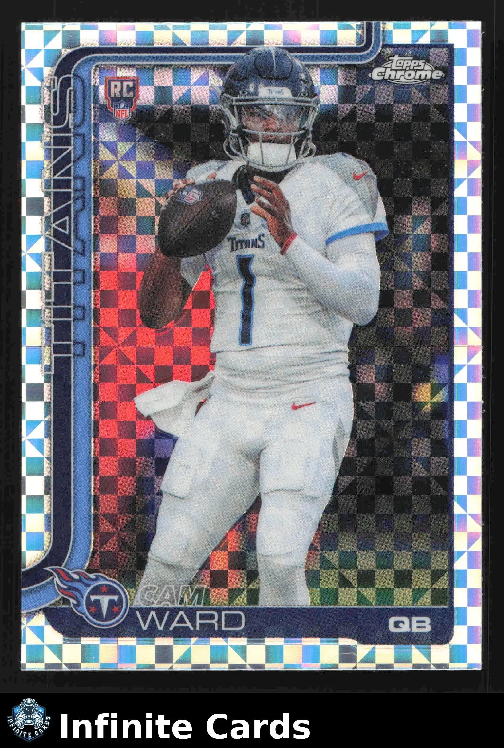 2025 Topps Chrome CAM WARD #314 X-Fractor Tennessee Titans RC - Football Card Single