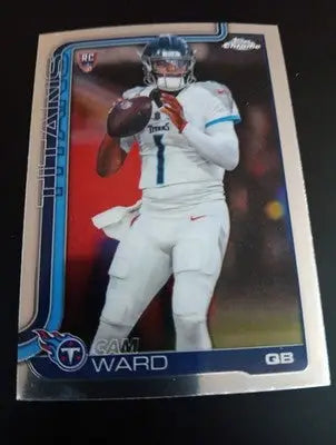 2025 Topps Chrome Cam Ward RC #314. Titans. NRMT+ - Football Card Single