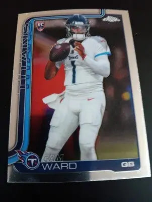 2025 Topps Chrome Cam Ward RC #314. Titans. NRMT+ - Football Card Single