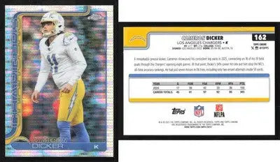2025 Topps Chrome CAMERON DICKER #162 Pulsar Refractor Los Angeles Chargers - Football Card Single