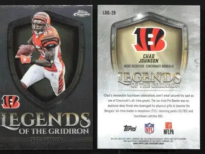 2025 Topps Chrome CHAD JOHNSON #LOG-28 Legends of the Gridiron Bengals - Football Card Single