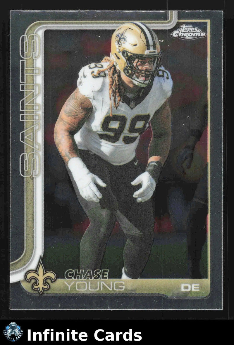 2025 Topps Chrome CHASE YOUNG #220 New Orleans Saints - Football Card Single