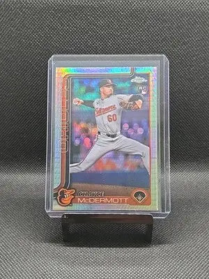 2025 Topps Chrome - Chayce McDermott RC Prizm Refractor Baltimore Orioles #266 - Baseball Card Single