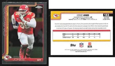 2025 Topps Chrome CHRIS JONES #153 Chrome Kansas City Chiefs - Football Card Single