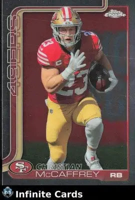 2025 Topps Chrome CHRISTIAN MCCAFFREY #263 Chrome San Francisco 49ers