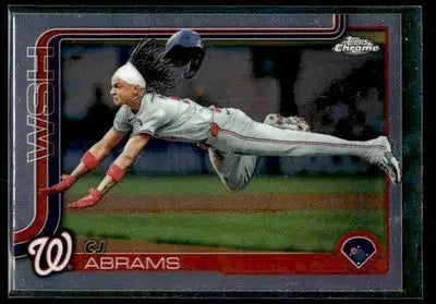 2025 Topps Chrome CJ Abrams #176 Washington Nationals
