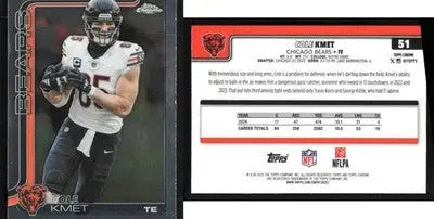 2025 Topps Chrome COLE KMET #51 Chicago Bears - Football Card Single
