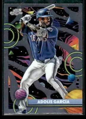 2025 Topps Chrome Cosmic Adolis García #29 Texas Rangers