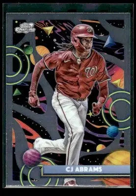 2025 Topps Chrome Cosmic CJ Abrams #177 Washington Nationals